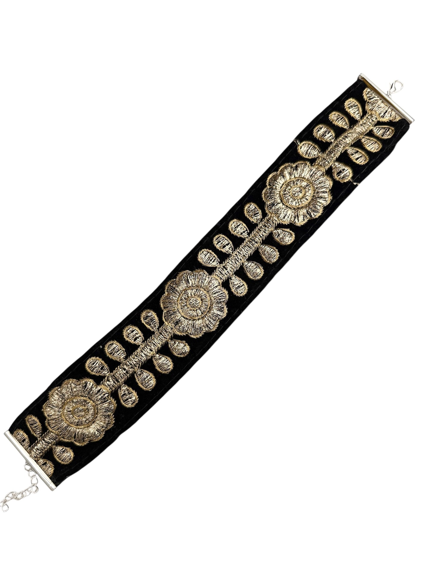 Choker oro e velluto nero
