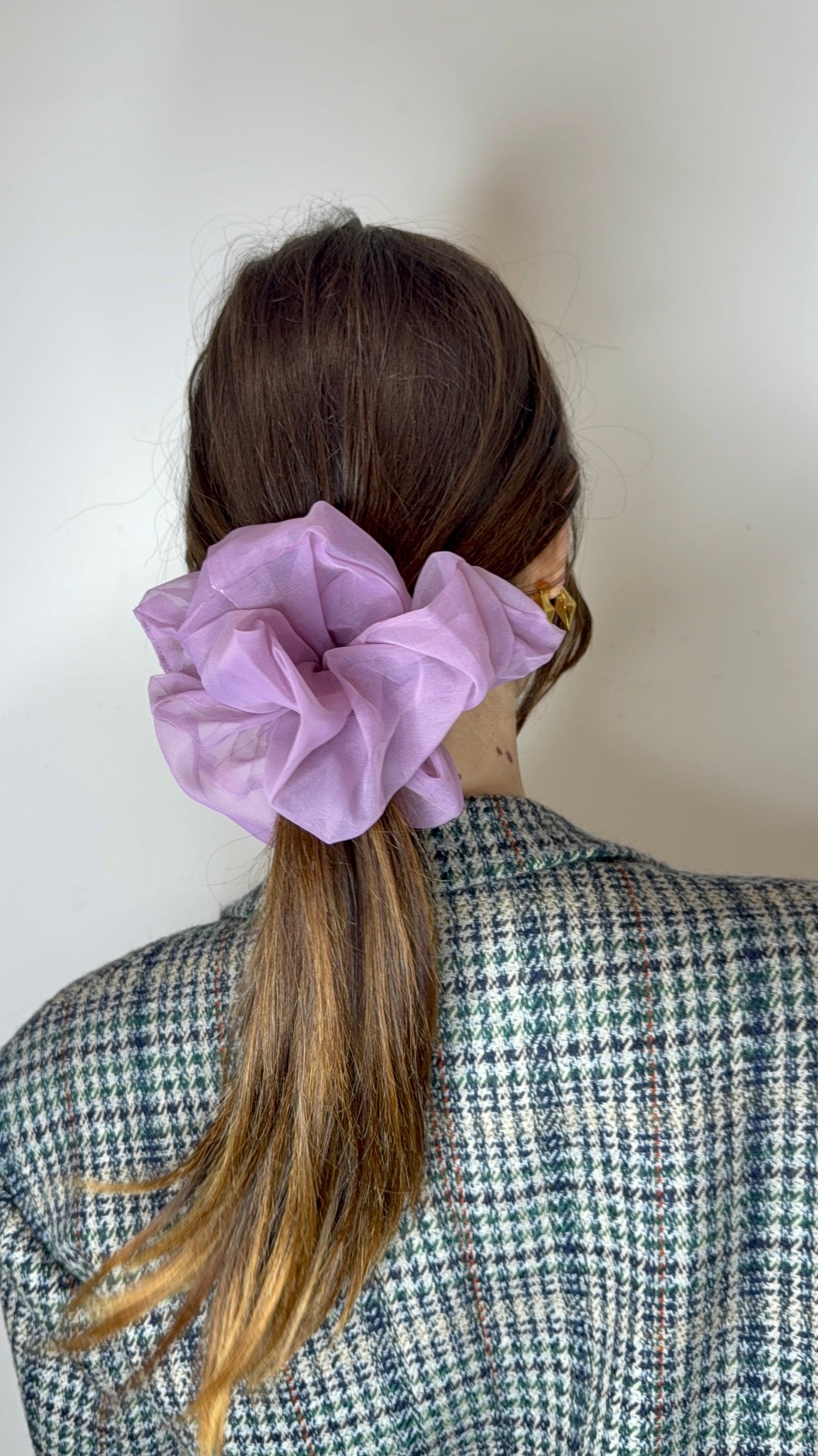 SCRUNCHIES in organza lilla