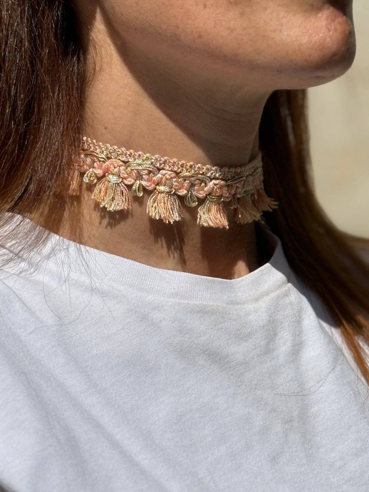 Choker Nappina arancione