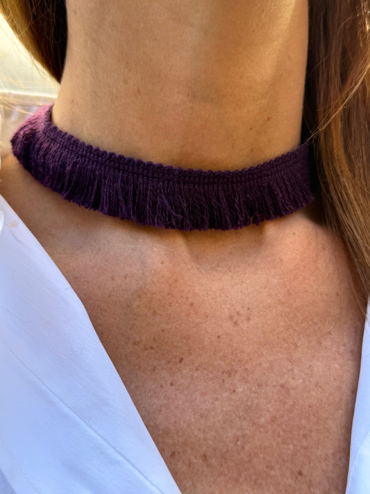 Choker frangia prugna